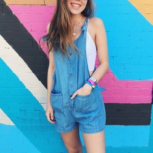 Denim Romper